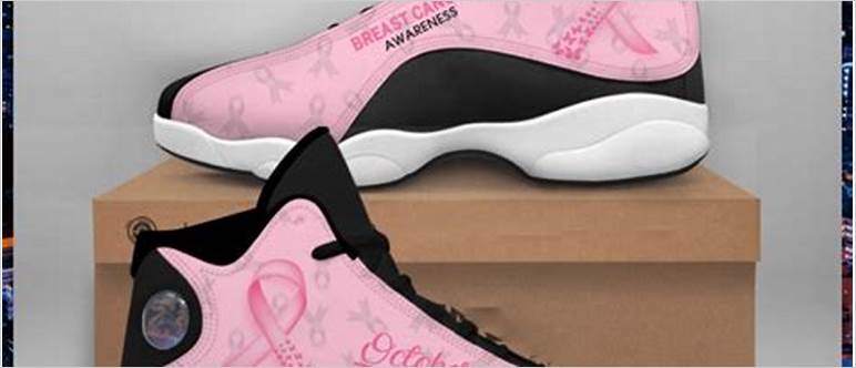 Breast cancer gym shoes